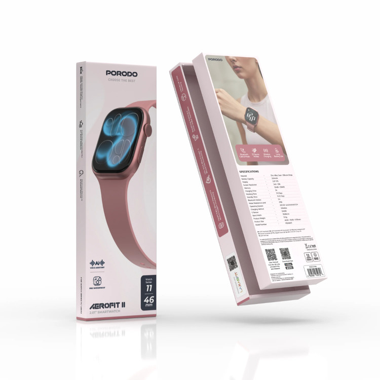 ساعت هوشمند مینی اینچی "Porodo AeroFit 1.75