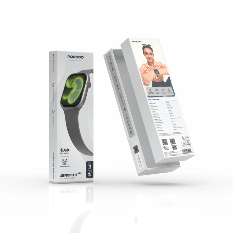 ساعت هوشمند مینی اینچی "Porodo AeroFit 1.75