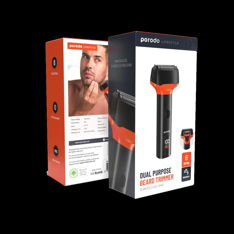 ماشین اصلاح ریش دو منظوره ، اصلاح بدون درز Porodo