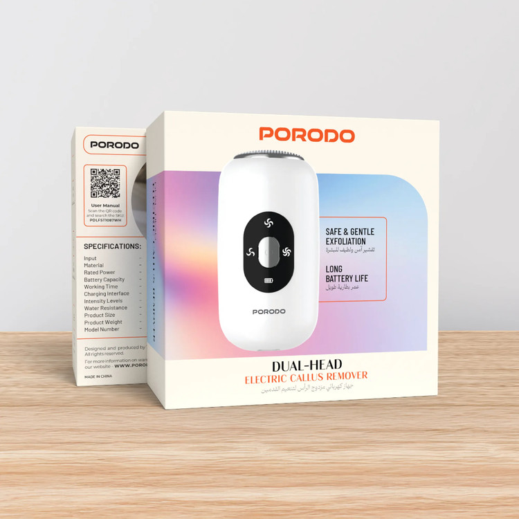 دستگاه برقی دو سره پاک کننده پینه کف پا Porodo