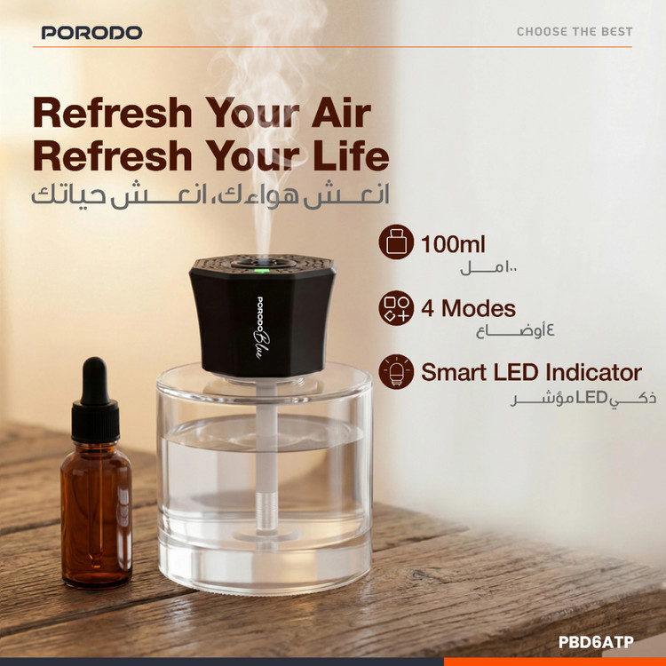 خوشبو کننده رایحه درماني هوشمند Porodo Blue