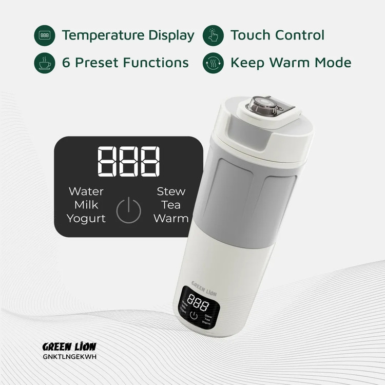 کتری برقی میلیلیتر Green Lion Kettle & Go 600