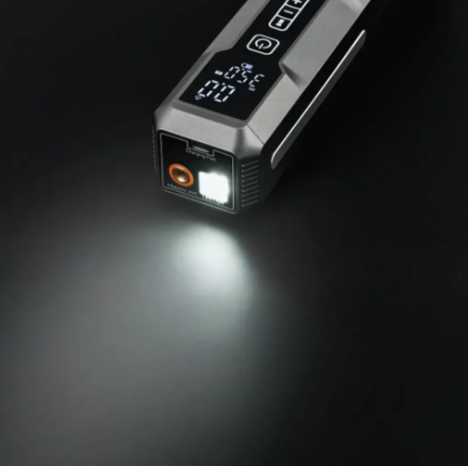 جامپ استارتر و پمپ باد به همراه جارو برقی پاور بانک چراغ قوه - چراغ اضطراری - شارژ USB-C