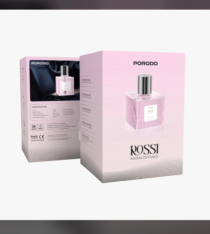 دستگاه پخش کننده عطر 500 میلی لیتر Porodo Rossi - مجهز به تایمر و نورپردازی