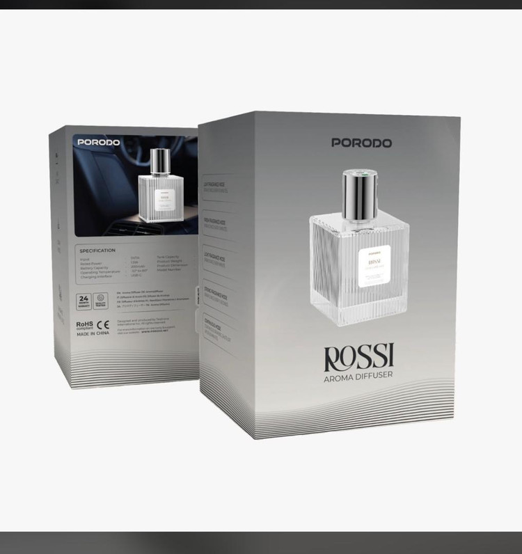 دستگاه پخش کننده عطر 500 میلی لیتر Porodo Rossi - مجهز به تایمر و نورپردازی