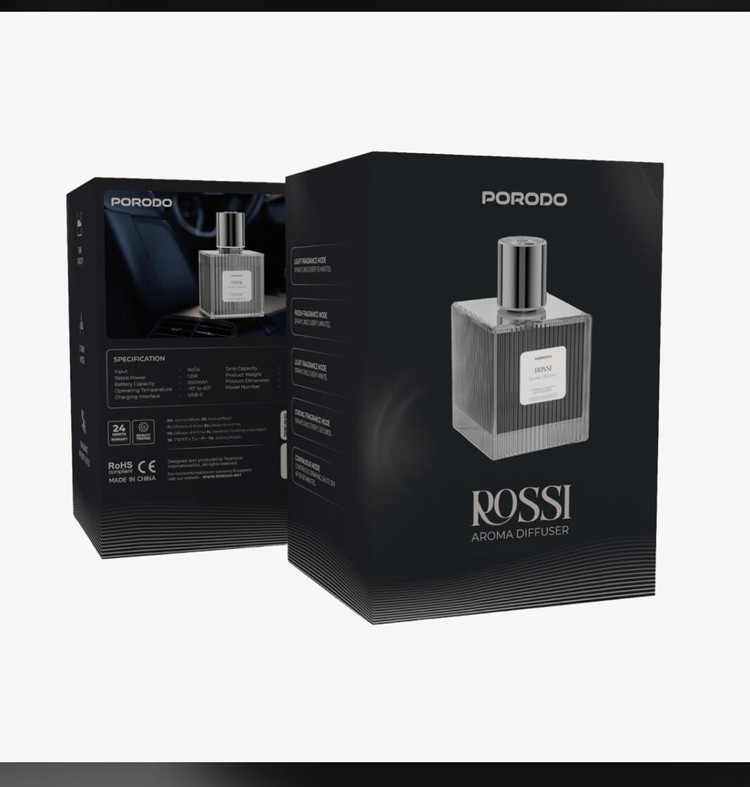 دستگاه پخش کننده عطر 500 میلی لیتر Porodo Rossi - مجهز به تایمر و نورپردازی