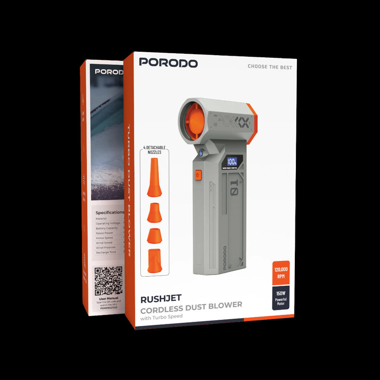 دمنده گرد و غبار بیسیم Rushjet Porodo