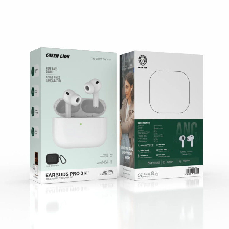 ايرباد بیسیم واقعی با قابلیت حذف نویز Green Lion Earbuds Pro 3