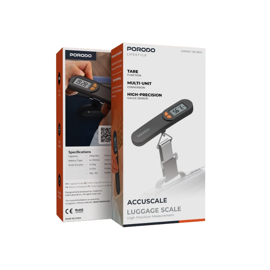 ترازوی چمدان با دقت بالای Accuscale مدل Porodo Lifestyle