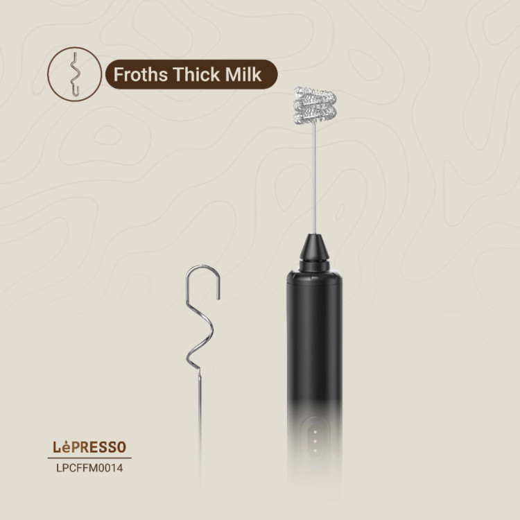 همزن و فوم ساز شیر شارژي LePresso Forthmate با همزنهای قابل تعویض