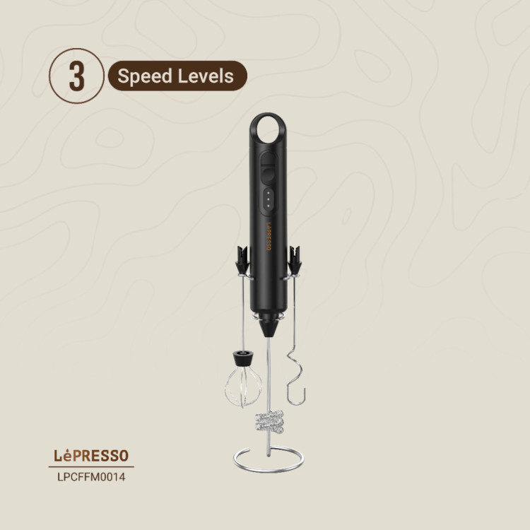 همزن و فوم ساز شیر شارژي LePresso Forthmate با همزنهای قابل تعویض